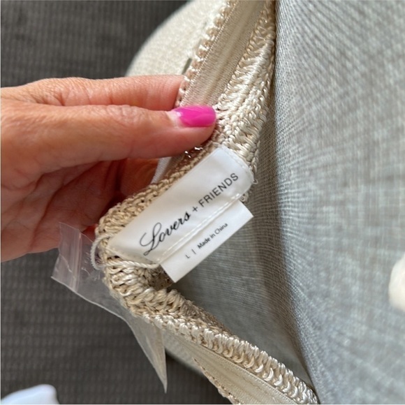 Lovers and Friends NWT Ring It Crochet Dress in Tan - Picture 8 of 12